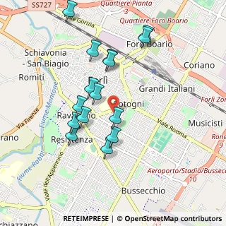 Mappa Via XXIV Maggio, 47121 Forlì FC, Italia (0.91467)