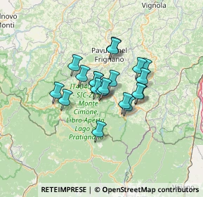 Mappa Via Statale Porrettana, 41021 Fanano MO, Italia (8.832)