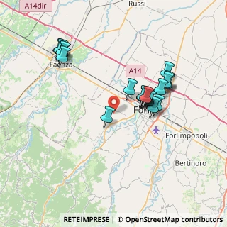 Mappa Via Forreta, 47121 Forlì FC, Italia (7.099)