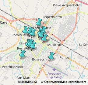 Mappa Via Ugo Foscolo, 47122 Forlì FC, Italia (1.264)