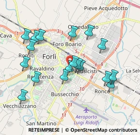 Mappa Via Ugo Foscolo, 47122 Forlì FC, Italia (1.88222)