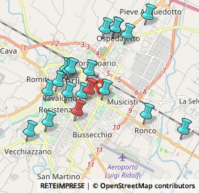 Mappa Via Ugo Foscolo, 47122 Forlì FC, Italia (1.898)