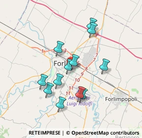 Mappa Via Ugo Foscolo, 47122 Forlì FC, Italia (3.2525)