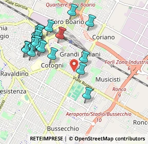 Mappa Via Ugo Foscolo, 47122 Forlì FC, Italia (1.0825)
