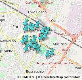 Mappa Via Ugo Foscolo, 47122 Forlì FC, Italia (0.627)