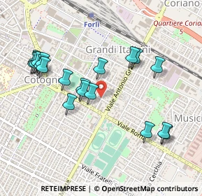 Mappa Via Ugo Foscolo, 47122 Forlì FC, Italia (0.5245)