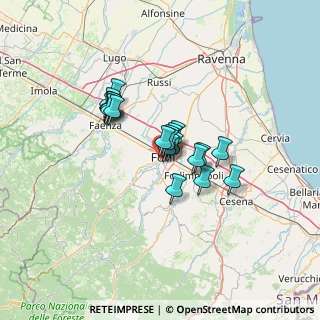 Mappa Via Fiume Montone, 47121 Forlì FC, Italia (8.9385)