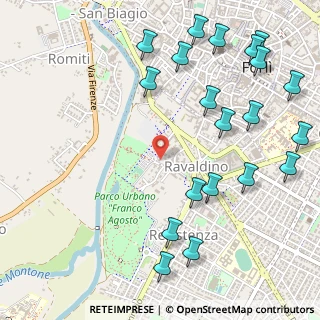 Mappa Via Fiume Montone, 47121 Forlì FC, Italia (0.6975)