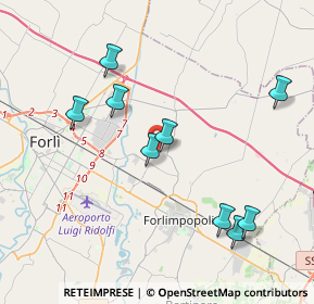 Mappa Via Mastro Giorgio, 47122 Forlì FC, Italia (5.35833)