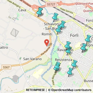 Mappa Via Rubria Tertulla, 47121 Forlì FC, Italia (1.365)