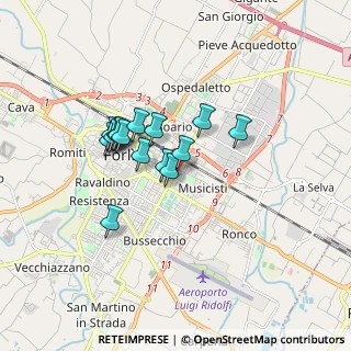 Mappa Via Gramsci, 47122 Forlì FC, Italia (1.30267)