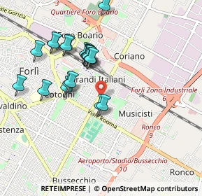 Mappa Viale Antonio Gramsci, 47122 Forlì FC, Italia (0.911)