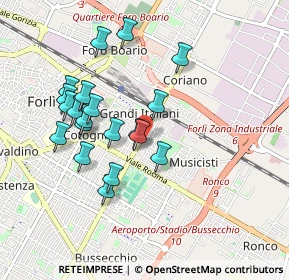 Mappa Viale Antonio Gramsci, 47122 Forlì FC, Italia (0.877)