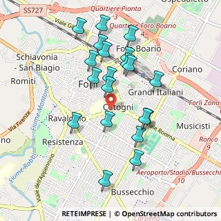 Mappa Via di Porta Cotogni, 47121 Forlì FC, Italia (0.925)