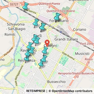 Mappa Via di Porta Cotogni, 47121 Forlì FC, Italia (0.976)