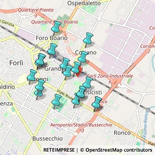 Mappa Via Giuseppe Paganelli, 47122 Forlì FC, Italia (0.888)