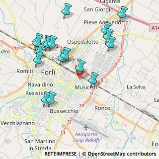 Mappa Via Giuseppe Paganelli, 47122 Forlì FC, Italia (2.28)