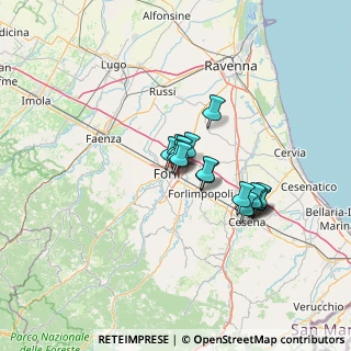 Mappa Via Giuseppe Paganelli, 47122 Forlì FC, Italia (9.34063)