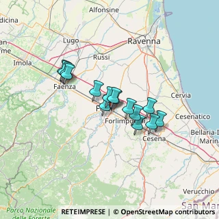 Mappa Via Giuseppe Paganelli, 47122 Forlì FC, Italia (10.04733)