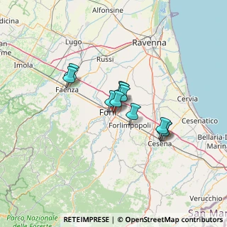 Mappa Via Giuseppe Paganelli, 47122 Forlì FC, Italia (9.07727)
