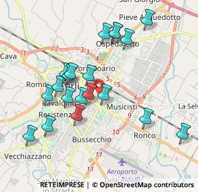 Mappa Via Torquato Tasso, 47122 Forlì FC, Italia (1.883)