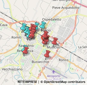 Mappa Via Torquato Tasso, 47122 Forlì FC, Italia (1.2605)