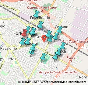 Mappa Via Torquato Tasso, 47122 Forlì FC, Italia (0.749)