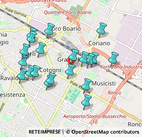 Mappa Via Torquato Tasso, 47122 Forlì FC, Italia (0.9555)