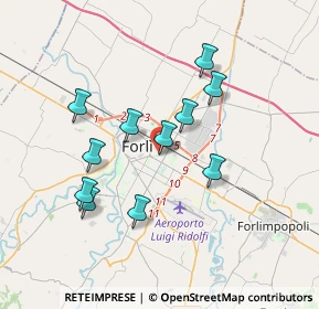 Mappa Via M. Buonarroti, 47122 Forlì FC, Italia (3.26727)