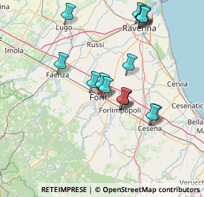 Mappa Via M. Buonarroti, 47122 Forlì FC, Italia (14.70375)