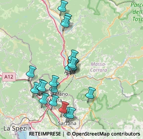 Mappa Via Cerri, 54011 Aulla MS, Italia (7.5955)