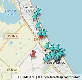 Mappa Viale Stoccolma, 47042 Cesenatico FC, Italia (1.9485)