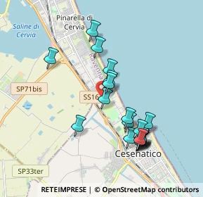 Mappa Viale Stoccolma, 47042 Cesenatico FC, Italia (1.833)