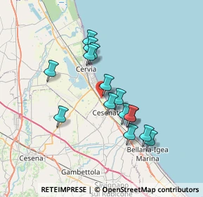 Mappa Viale Stoccolma, 47042 Cesenatico FC, Italia (6.318)