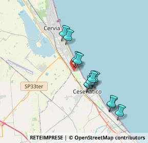 Mappa Viale Stoccolma, 47042 Cesenatico FC, Italia (3.1975)