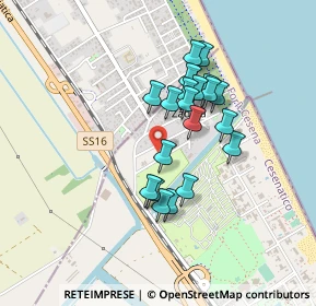 Mappa Viale Stoccolma, 47042 Cesenatico FC, Italia (0.3565)