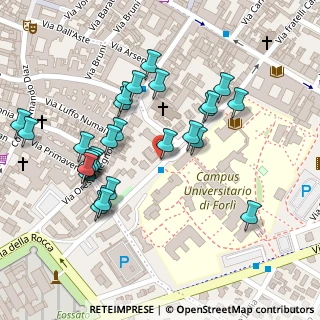 Mappa Via della Torre Giacomo, 47121 Forlì FC, Italia (0.10714)