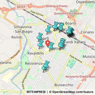 Mappa Via Giacomo della Torre, 47121 Forlì FC, Italia (0.831)