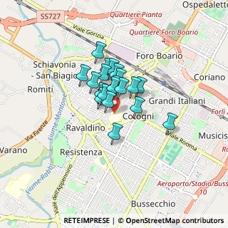 Mappa Via Giacomo della Torre, 47121 Forlì FC, Italia (0.5195)