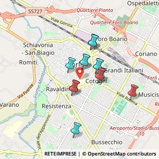 Mappa Via Giacomo della Torre, 47121 Forlì FC, Italia (0.67385)