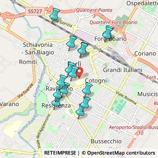 Mappa Via Giacomo della Torre, 47121 Forlì FC, Italia (0.84933)