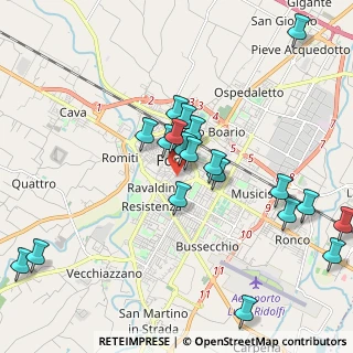 Mappa Via Giacomo della Torre, 47121 Forlì FC, Italia (2.1735)