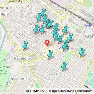 Mappa Via Giacomo della Torre, 47121 Forlì FC, Italia (0.453)
