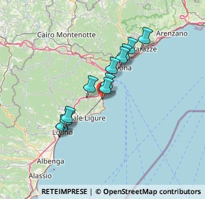 Mappa SS 1 Variante Aurelia di La Spezia, 17028 Spotorno SV (11.22083)
