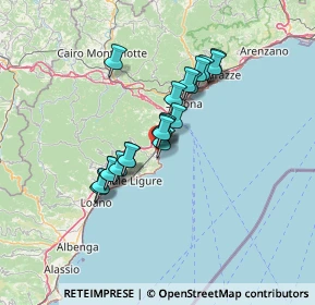 Mappa SS 1 Variante Aurelia di La Spezia, 17028 Spotorno SV (10.2655)