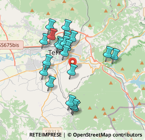 Mappa Via Augusto Murri, 05100 Terni TR, Italia (3.3955)