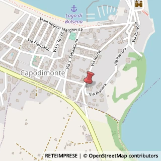 Mappa Via Pianora, 10, 01010 Capodimonte VT, Italia, 01010 Capodimonte, Viterbo (Lazio)