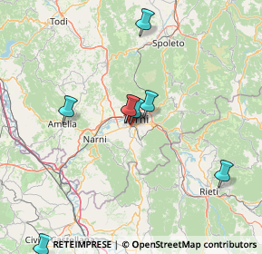 Mappa Strada di Cospea, 05100 Terni TR, Italia (22.60909)