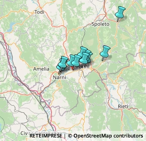 Mappa Strada di Pantano, 05100 Pantano TR, Italia (7.42182)