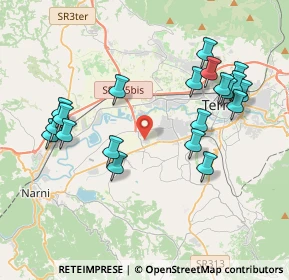 Mappa Strada di Pantano, 05100 Pantano TR, Italia (4.352)